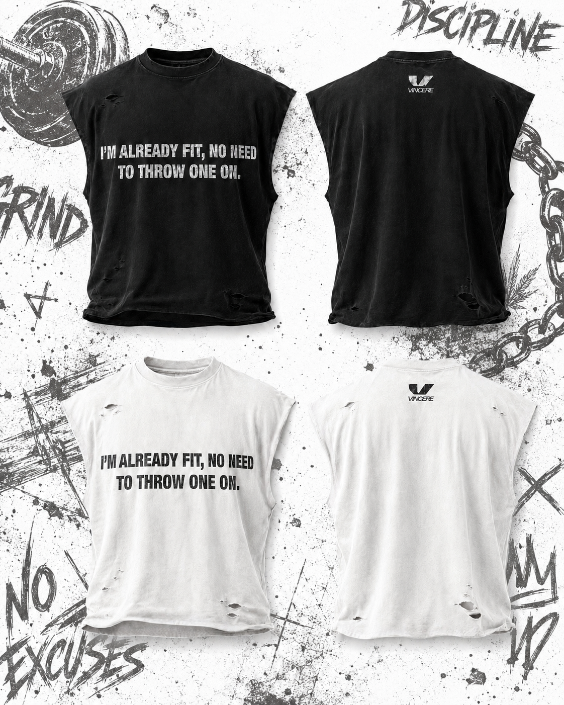 "Already Fit." Muscle Tee